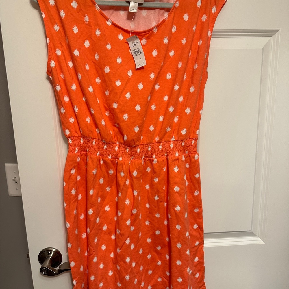 Loft casual dress. 95%cotton, 5%spandex